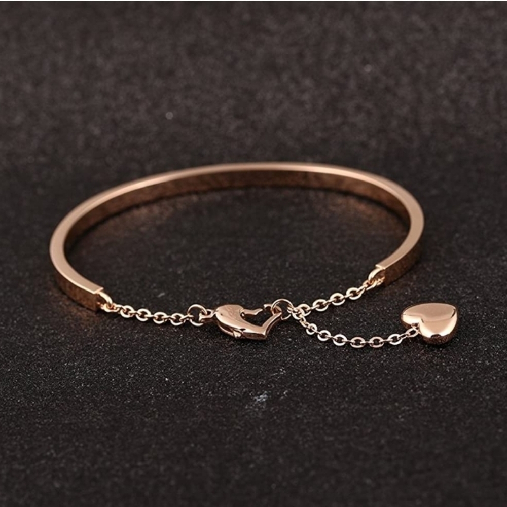 Women's 18k RGP As Long As Love Cuff Bracelet